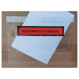 1000  Documentenhoezen bijgevoegd voor A6 PP bedrukt 162x120 mm 