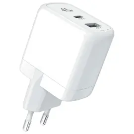 GAN-netadapter met 2 USB-poorten 45W 