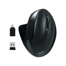 Ergonomische draadloze muis RECHARG ERGO Port Designs - Zwart 