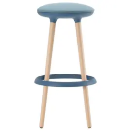HOOGE STOEL BLAUW STOF 