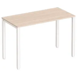 Rechthoekige hoge tafel 180 x 80 Acacia / Wit 