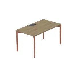 Bureau Bastia B 160 geaderde eik/terracotta 