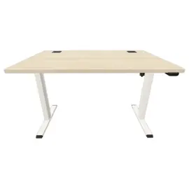 BUREAU ECO ELEKTRISCH ACACIA/WIT GEMONTED 120X 60 CM 