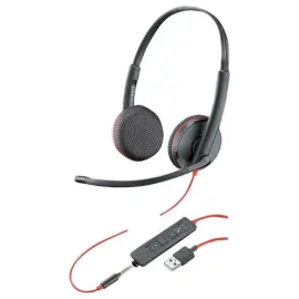Micro-hoofdtelefoon Blackwire 3225 USB-C + Jack 3,5 mm + USB-C/A-adapter 