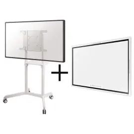 Flip 65" Samsung-scherm + Neomounts rolstandaard 