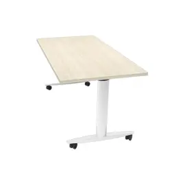 kantelbare tafel op wieltjes 120x80x74,1 cm eik/wit 