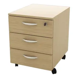 Mobiele kast 3 platte lades 
