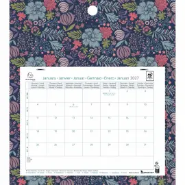Maandkalender op plaat 27,5 cm x 30,5 cm EASYCAL - Mini labo 