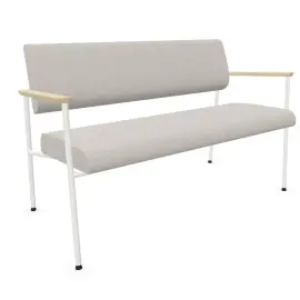 2-zitsbank beige/grijs 