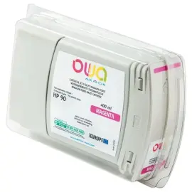 Cartouche B45123OW OWA voor compatibele HP90 plotters 400 ml - Magenta 