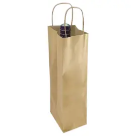 50 natuurlijke kraftzakken voor flessen 14 x 80 x 39 cm 