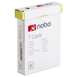 100  T-fiches voor planning - Maat 3 - Geel - NOBO 