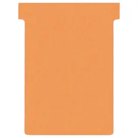 100  T-fiches voor planning - Maat 3 - Oranje - NOBO 