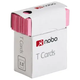 100  T-fiches voor planning - Maat 1,5 - Roze - NOBO 