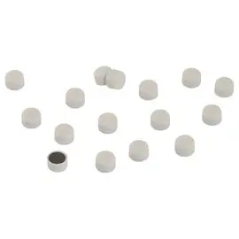 16  Blister van 16 ronde magneten - diameter 9 mm - Wit 