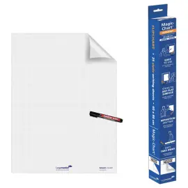 Rol van 25 elektrostatische vellen Magic Chart - Vierkante versie - 60 x 80 cm - LEGAMASTER 