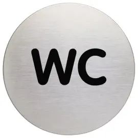 Rond signaalbordje "WC" - DURABLE 