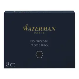 8  Internationale lange inktpatronen voor vulpennen - Zwart - WATERMAN 