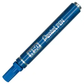 Permanente marker met ronde kogelpunt N50 - Blauw - PENTEL 