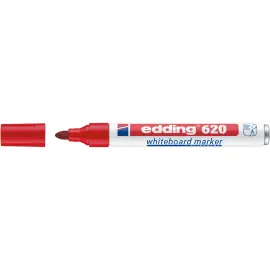 Droog uitwisbare marker  620 - Spitse punt - Rood - EDDING 