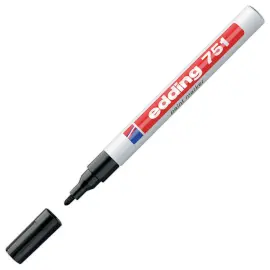 Verfmarker - 751 fijne punt - Zwart - EDDING 