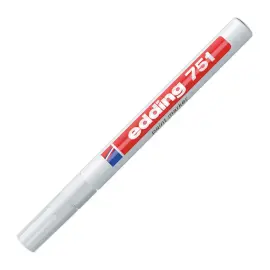 Verfmarker EDDING 751 - fijn schrift -Wit 