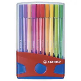 20  Viltstiften medium punt Pen 68 Colorparade - Geassorteerde kleuren - STABILO 