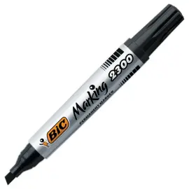 Permanent marker Marking 2300 - Beitelvormige punt - Zwart - BIC 