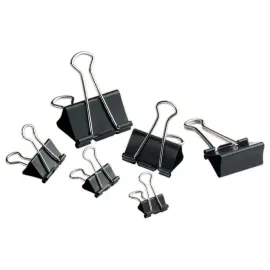 12  Papierklem met inklapbare armen - 25 x 8 mm 