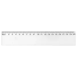 Plastic meetlat - 20 cm - basismodel 