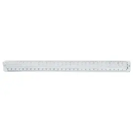 Plastic dubbele meetlat - 30 cm 