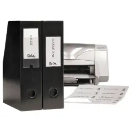 12 Etikethouders en etiketten op vel - 7,5 x 15 cm - 3L Office 