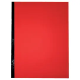 10  Brede map met versterkte rug - Zijvouw 3 cm - Karton 300g - Rood - ACCESS 