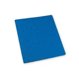 Effen map gegroefde rug  - blauw - EXACOMPTA 