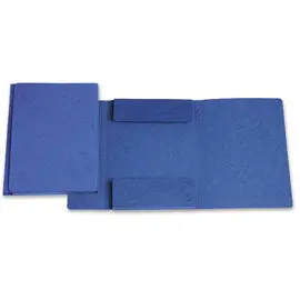 Kaartmap met 3 flappen zonder elastiek - blauw - EXACOMPTA 