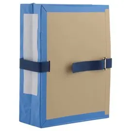 Archiefmap met zijvouw - Rug 10 cm - Blauw - SOCARPA 
