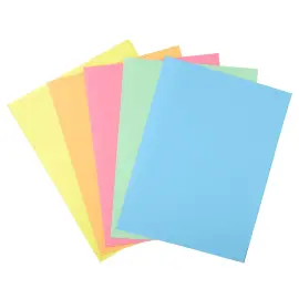 50  Mappen met zijklep 210g - Assorti pastel - EXACOMPTA 