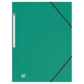 Map 3 kleppen met elastiek Memphis - Groen - OXFORD 