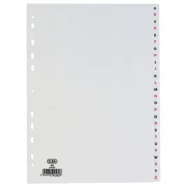 Set alfabetische tussenbladen ELBA - Wit karton 180 g - A4 - 26 tweekleurige tabbladen 