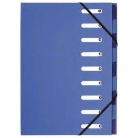 Sorteermap FOREVER - 9 vakken  - blauw 