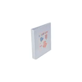 Aanpasbare witte map 2 ringen D 20 mm - Rug 35 mm 