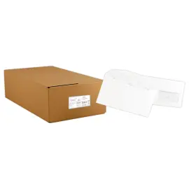 1000 Witte enveloppen met venster voor automatische invoer  - Amerikaans formaat - GPV ENVELMATIC FLAT 