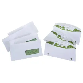 1000  Witte enveloppen 80g GPV 114x229mm voor couverteermachines, vensterloos 
