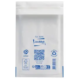 10  Witte luchtkussenenveloppen - 120x210 mm - Stripseal 