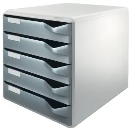 Archiefmodule met 5 laden - Grijs - LEITZ 