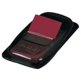 POST-IT&reg; zachte indextab-bladwijzers gekleurd 25x44 mm - dispenser met 50 stuks - Rood 