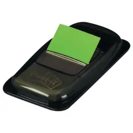 POST-IT&reg; zachte indextab-bladwijzers gekleurd 25x44 mm - dispenser met 50 stuks - Groen 