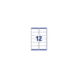25  Vel van 12 makkelijk verwijderbare etiketten - 99 x 42 mm - Wit - AVERY 