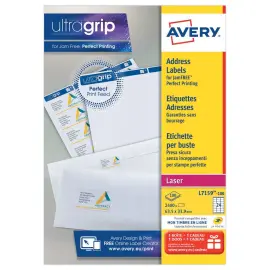 100  Vellen met 8 adresetiketten voor inkjetprinters AVERY 99,1x67,7mm 