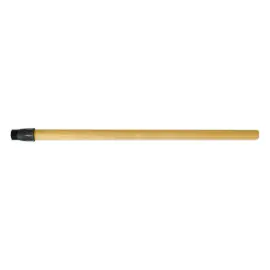 Houten bezemsteel met top 